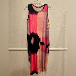 Rachel Rachel Roy Womens Printed Sleeveless Tank Dress with lining size Medium